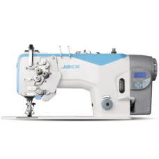 Jack JK-58420J  Двухигольная швейная машина без отключения игл с автоматикой и стандартным челноком