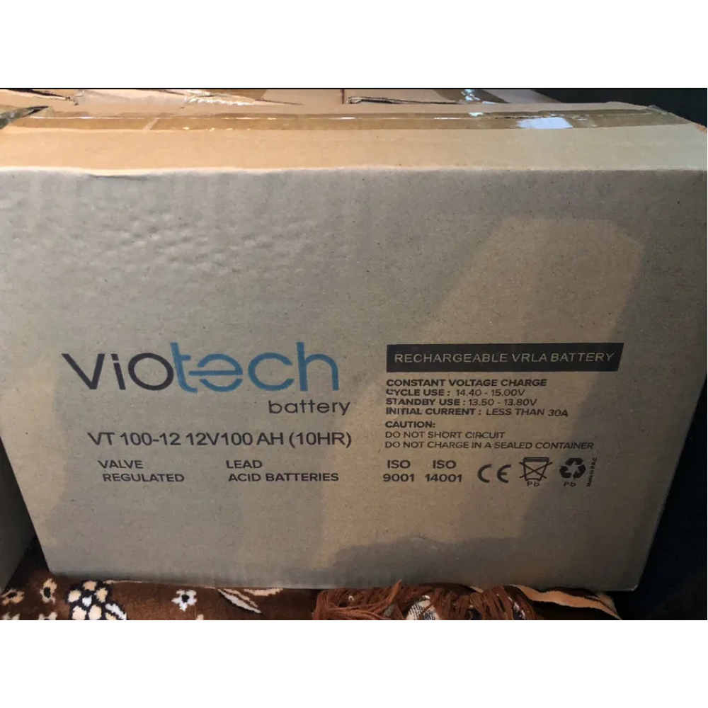 Акумулятор гелевий viotech battery VT 100-12 12V/100 AH