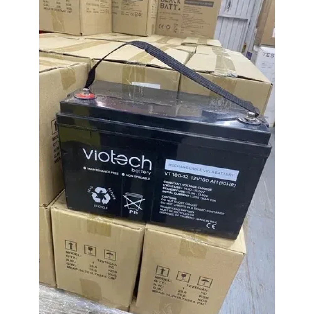 Акумулятор гелевий viotech battery VT 100-12 12V/100 AH