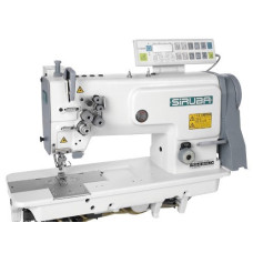Siruba T828-45-064M/C (H/C) Двухигольная машина челночного стежка с автоматикой и встроенным сервоприводом