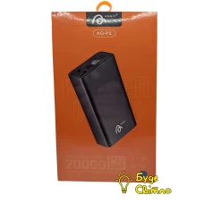 Портативна універсальна мобільна батарея Power bank AGGIY AG-P2 20 000 mAh QC3.0 Dual фіолетовий (violet)